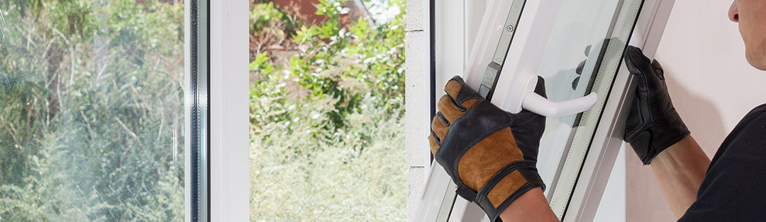 New thermal-pane window installed in home renovation